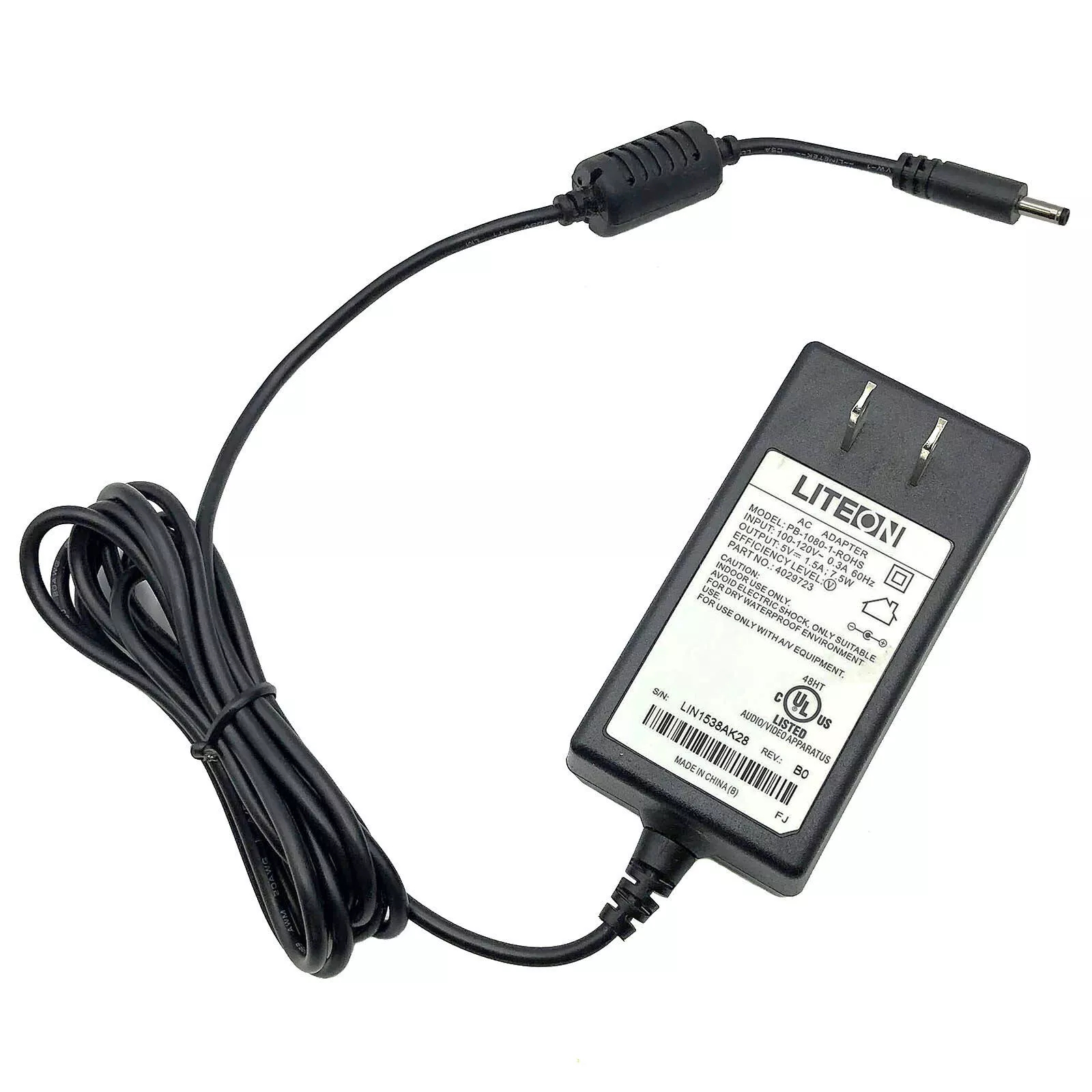 *Brand NEW*Genuine Liteon PB-1080-1-ROHS 5V 1.5A AC Adapter4029723 Power Supply